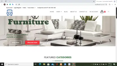 تصميم متجر إلكتروني للأثاث العصري | Modern Furniture E-commerce Store