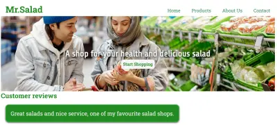 Online Website for food shooping