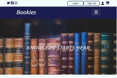 Bookies - متجر إلكتروني متكامل للكتب (Frontend Application)