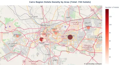 تحليل بيانات فنادق مصر على Booking.com