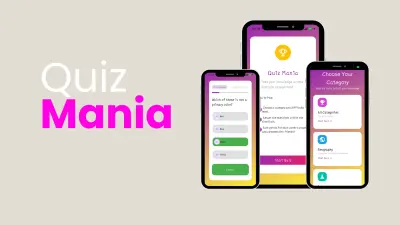 تطبيق Quiz Mania - لعبة مسابقات واختبار معلومات تفاعلية | Flutter