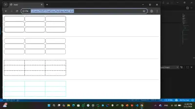 تصميم بعض الجداول ويب