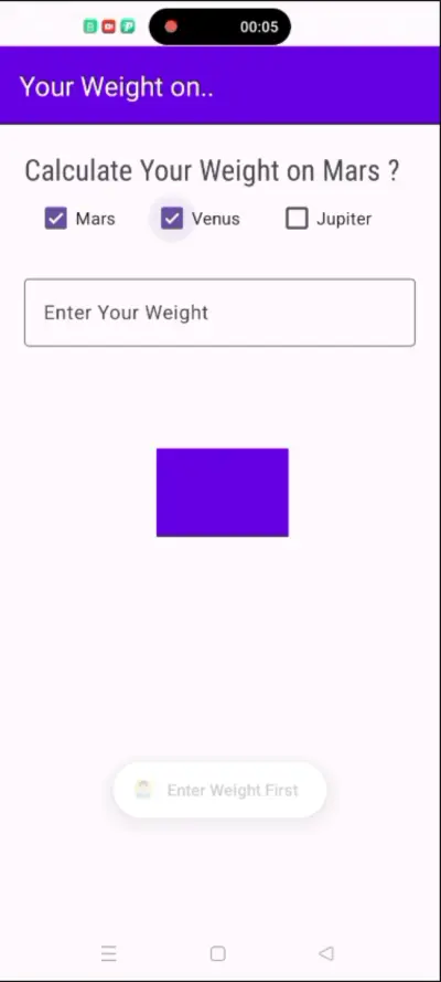 Weight Calculator on Planets