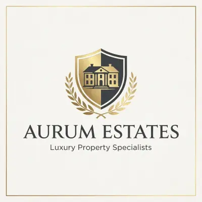 Aurum Estates - Luxury Real Estate Logo & Brand Identity