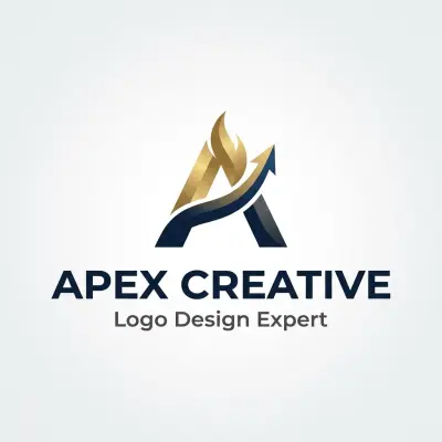 تصميم لوجو احترافي مودرن لعلامة إبداعية – APEX CREATIVE