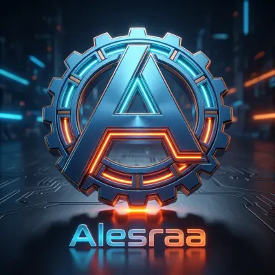 عنوان العمل: تصميم شعار (Logo) ثلاثي الأبعاد احترافي بطابع تكنولوجي وهندسي - Alesraa