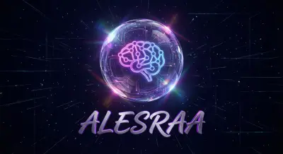 عنوان العمل: تصميم شعار (Logo) ذكاء اصطناعي (AI) وهوية بصرية تقنية مستقبلية - Alesraa