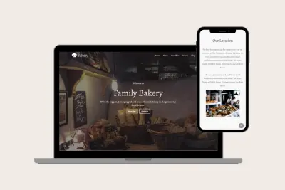 Bakery landing page