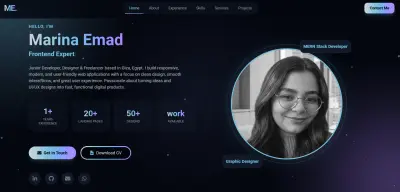 موقع شخصي personal portofolio