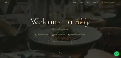 Modern Restaurant Landing Page