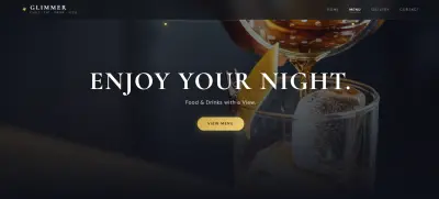 صورة العمل صفحة ويب لمطعم لعرض قائمة الطعام (Menu)