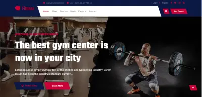 Fitness Center - Gym & Training Landing Page
