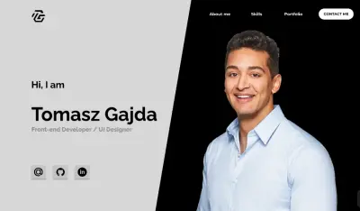 Personal Portfolio Website (Landing Page / Hero Section)