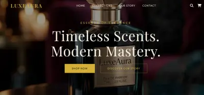 LuxeAura – تجربة عطرية فاخرة وفنية