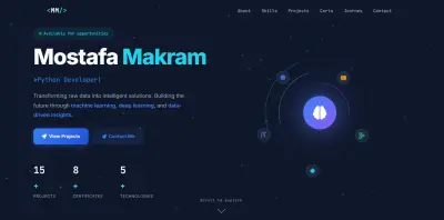 صورة العمل عمل بروتفليو ويبسايت خاص بي