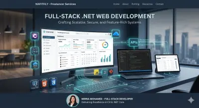 بناء مواقع ويب متكاملة ولوحات تحكم (ASP.NET Core)