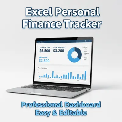 تصميم ملف Excel احترافي لإدارة المصاريف والدخل مع Dashboard تفاعلي