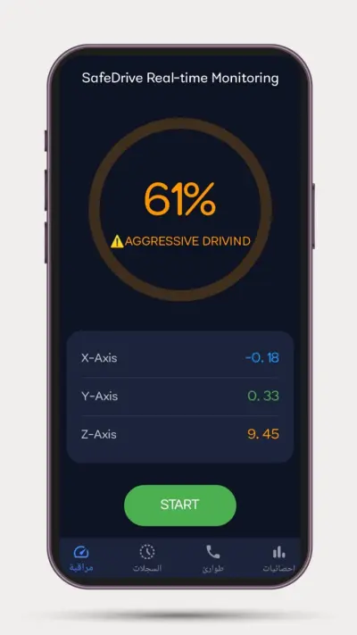 تطبيق القيادة الآمنة