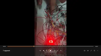 عداد رقمي وتحكم في LED