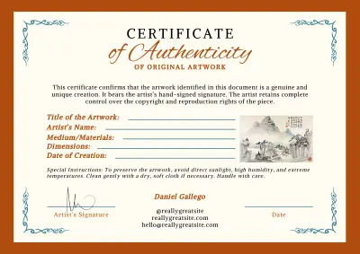 تصميم شهادة تقدير احترافية بإطار مميز