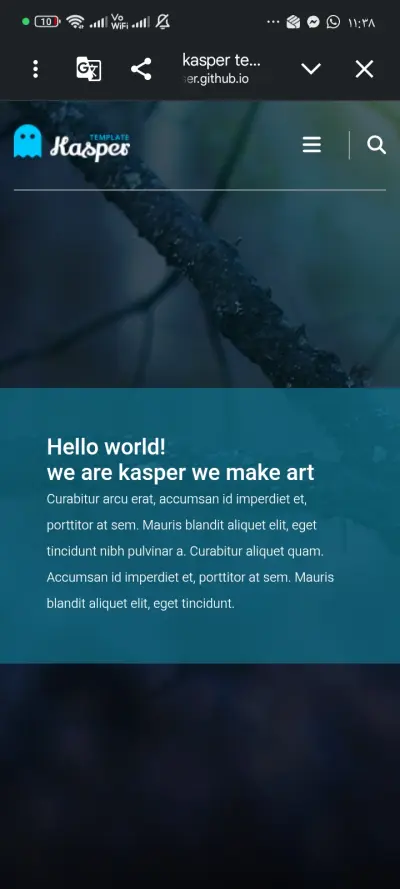 موقع ويب لمعرض