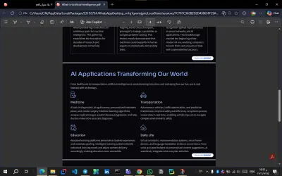 presentation عن الذكاء الاصطناعي