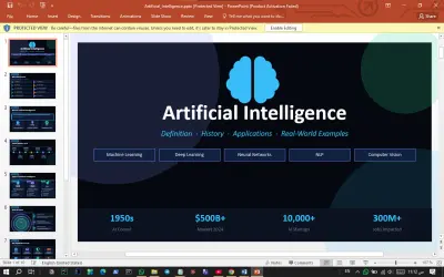 presentation عن الذكاء الاصطناعي
