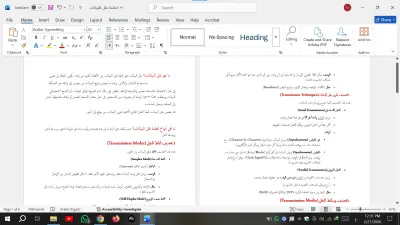 ادخال البيانات بأستخدام Microsoft Word