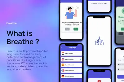تطبيق"تنفَّس" Flutter لاكتشاف سرطان الرئة باستخدام الذكاء الاصطناعي و TensorFlow