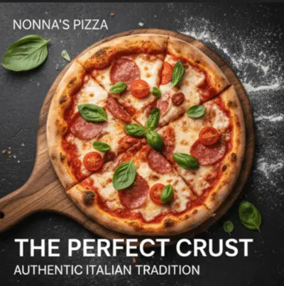 تصميم إعلاني لمطعم بيتزا