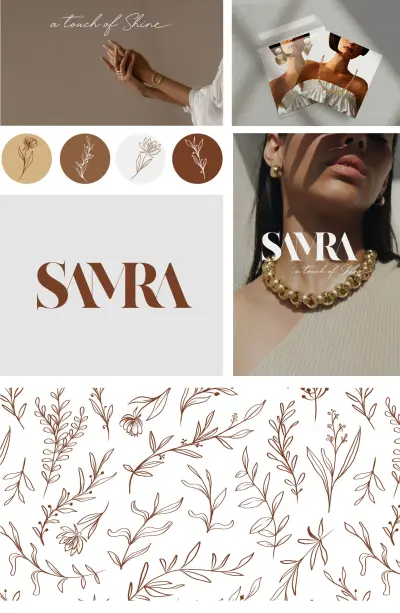 تصميم هوية بصرية لمتجر اكسسوارات الكتروني