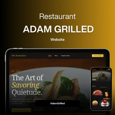 تصميم موقع ويب لمطعم