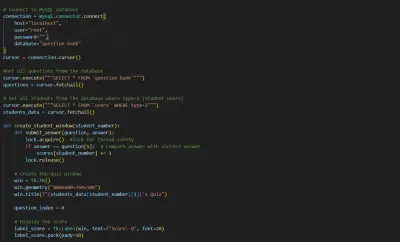 Quiz Application With Concurrency Control