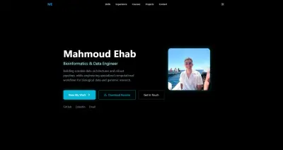 Portfolio شخصي تفاعلي للمصممين والمطورين