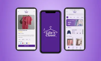 تطبيق متجر ملابس إلكتروني "Lila's Fashon"