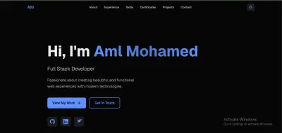 تصميم و تطوير موقع لعرض الاعمال الشخصية ( portfolio website)