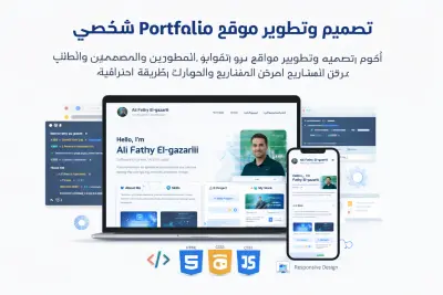 تصميم وتطوير موقع Portfolio شخصي