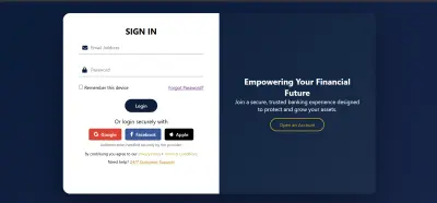 Trust Bank – Secure Web Client Portal