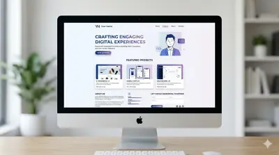 أقدّم لك خدمة تصميم وتطوير موقع Portfolio احترافي يعرض أعمالك بشكل مميز ويساعدك في جذب العملاء