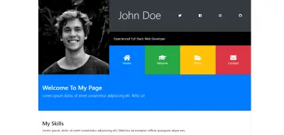 موقع شخصي (Portfolio) مصمم لعرض هوية الفرد بشكل احترافي، يحتوي على عدة أقسام رئيسية
