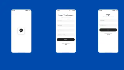 تصميم واجهات مستخدم لتطبيق دردشة (Chat App UI Design)