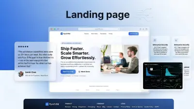 تصميم صفحة هبوط (Landing Page) احترافية باستخدام React
