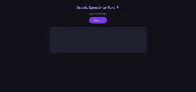 Arabic Real Time Speech to Text