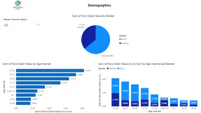 تجميع وتحليل بيانات 4 شركات تأمين واستخراج مؤشرات وأرباح وخسائر