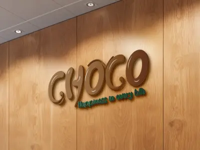 لوجو احترافي لشركة  سناكس بالشوكولاتة