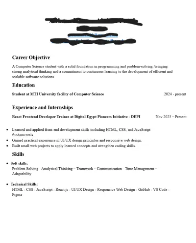 تصميم CV احترافي