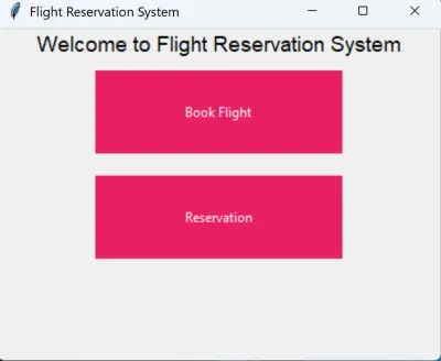 تصميم وتطوير نظام حجز تذاكر طيران (Flight Reservation System) باستخدام Python