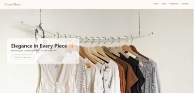صورة العمل تصميم موقع ويب متكامل لعلامة أزياء (Fashion Store) باستخدام HTML و CSS