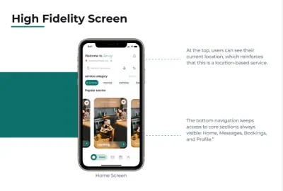 تصميم واجهة تطبيق موبايل (UI) حديثة