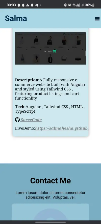 Responsive portfolio